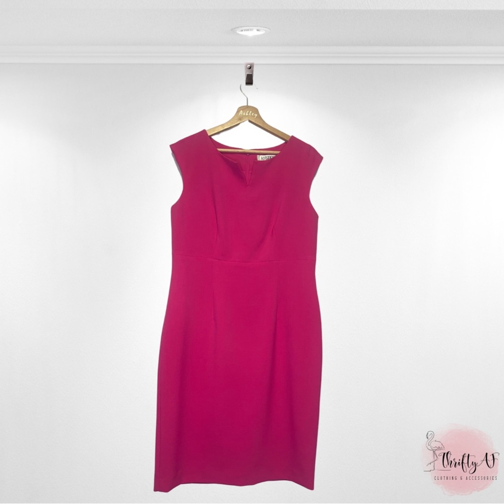 NWOT Hot Pink Kasper Sheath Dress